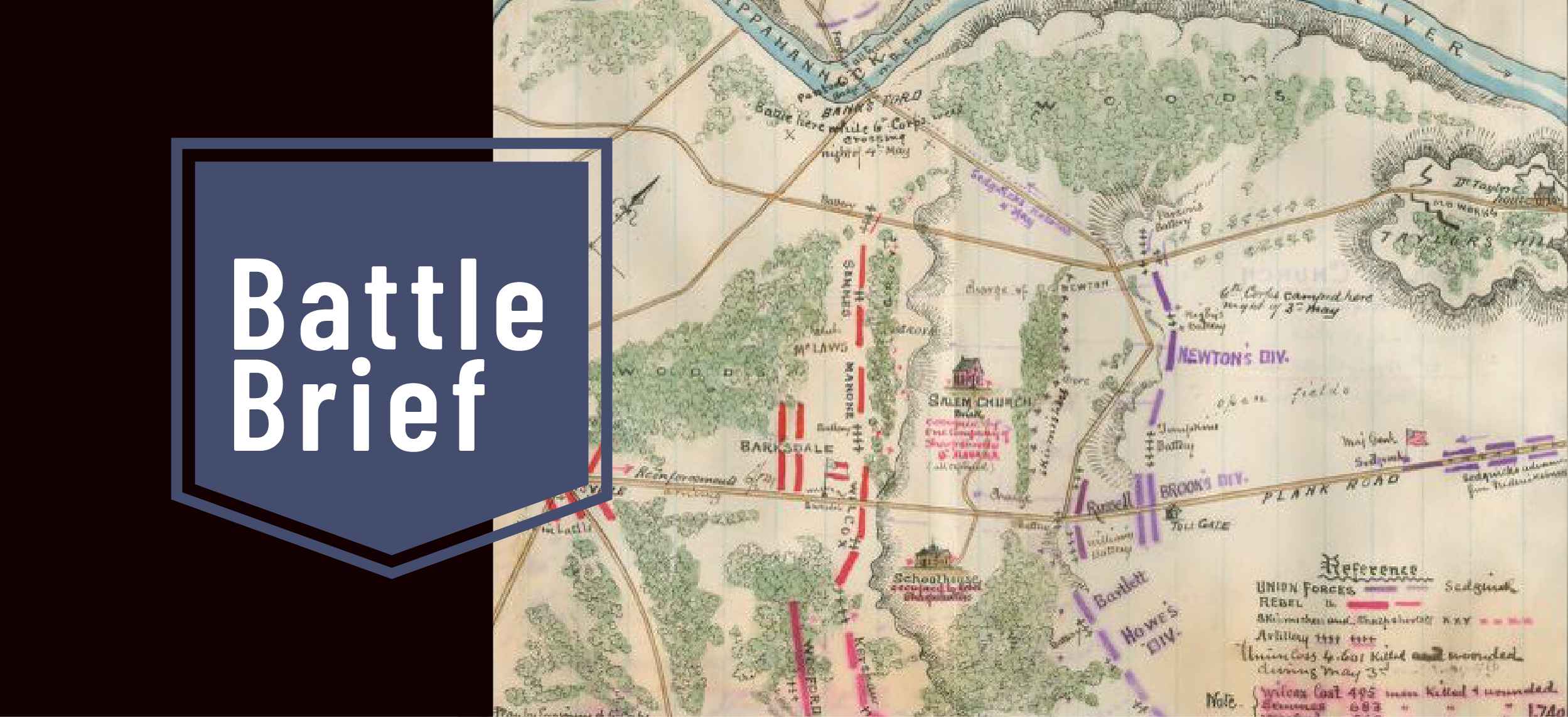 Image of antique battle map of Northern Virginia