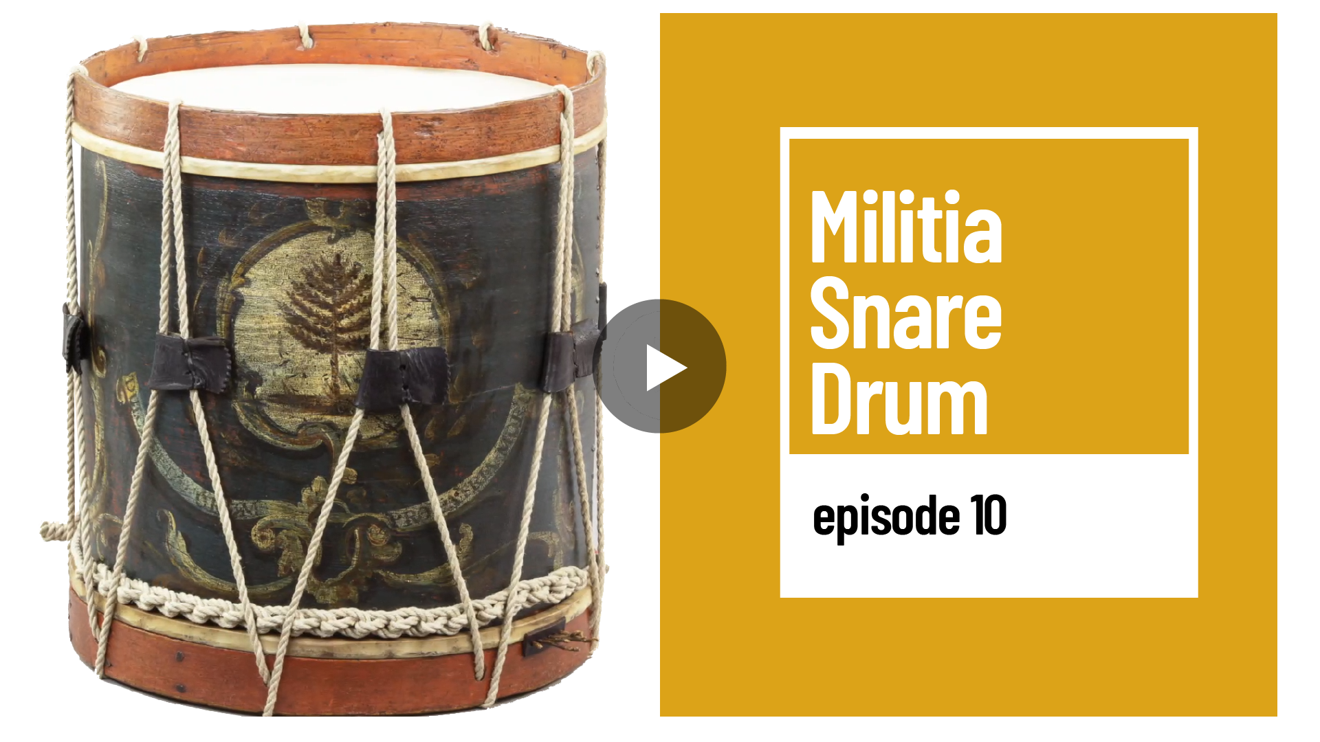 Image of curator's Corner Militia Snare Drum 