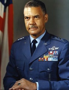 Benjamin Davis Junior posed in uniform.