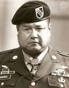 Roy Benavidez in uniform wearing his Medal of Honor