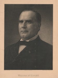 William McKinley wearing a suit. Chest and shoulders. 