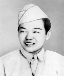 Munemori wearing his uniform, head and shoulders. 