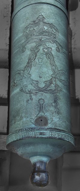 French Gribeauval pattern bronze 16-pounder siege cannon. Object ID 1999.1341. Courtesy of The Fort Ticonderoga Museum Collection.