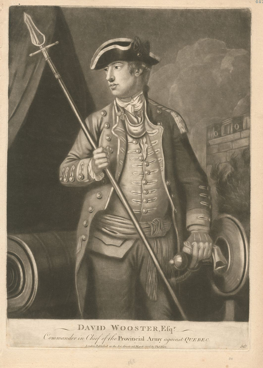 The Miriam and Ira D. Wallach Division of Art, Prints and Photographs: Print Collection, The New York Public Library. “David Wooster, Esqr., commander in chief of the provincial army against Quebec.” New York Public Library Digital Collections.