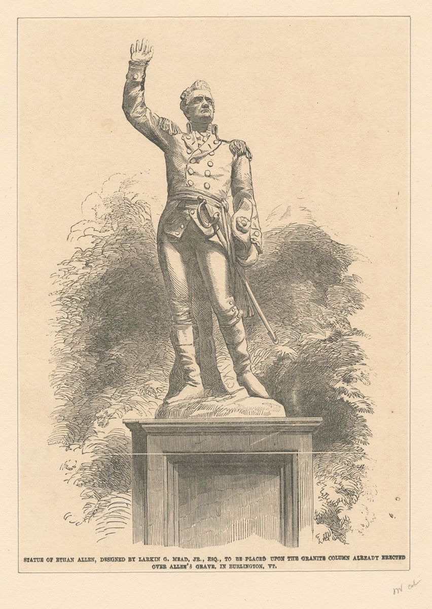 The Miriam and Ira D. Wallach Division of Art, Prints and Photographs: Print Collection, The New York Public Library. “Statue of Ethan Allen.” New York Public Library Digital Collections.