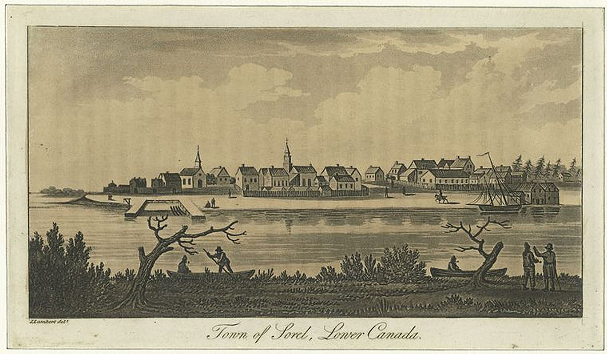 The Miriam and Ira D. Wallach Division of Art, Prints and Photographs: Print Collection, The New York Public Library. “Town of Sorel, Lower Canada.” New York Public Library Digital Collections.