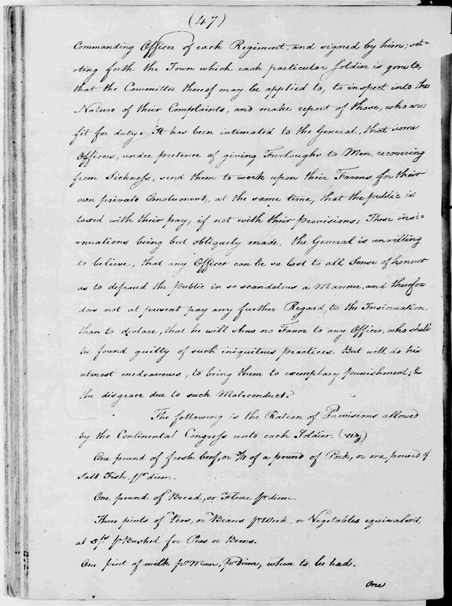 Washington, George. George Washington Papers, Series 3, Varick Transcripts, -1785, Subseries 3G, General Orders, -1783, Letterbook 1: July 3,- Sept. 30, 1776. August 8, 1775, 1775. Manuscript/Mixed Material. Library of Congress.