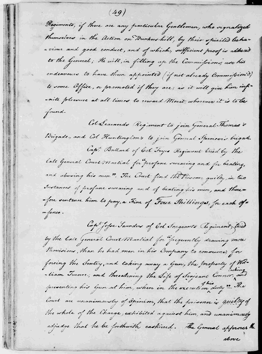 Washington, George. George Washington Papers, Series 3, Varick Transcripts, -1785, Subseries 3G, General Orders, -1783, Letterbook 1: July 3,- Sept. 30, 1776. August 9, 1775, 1775. Manuscript/Mixed Material. Library of Congress.