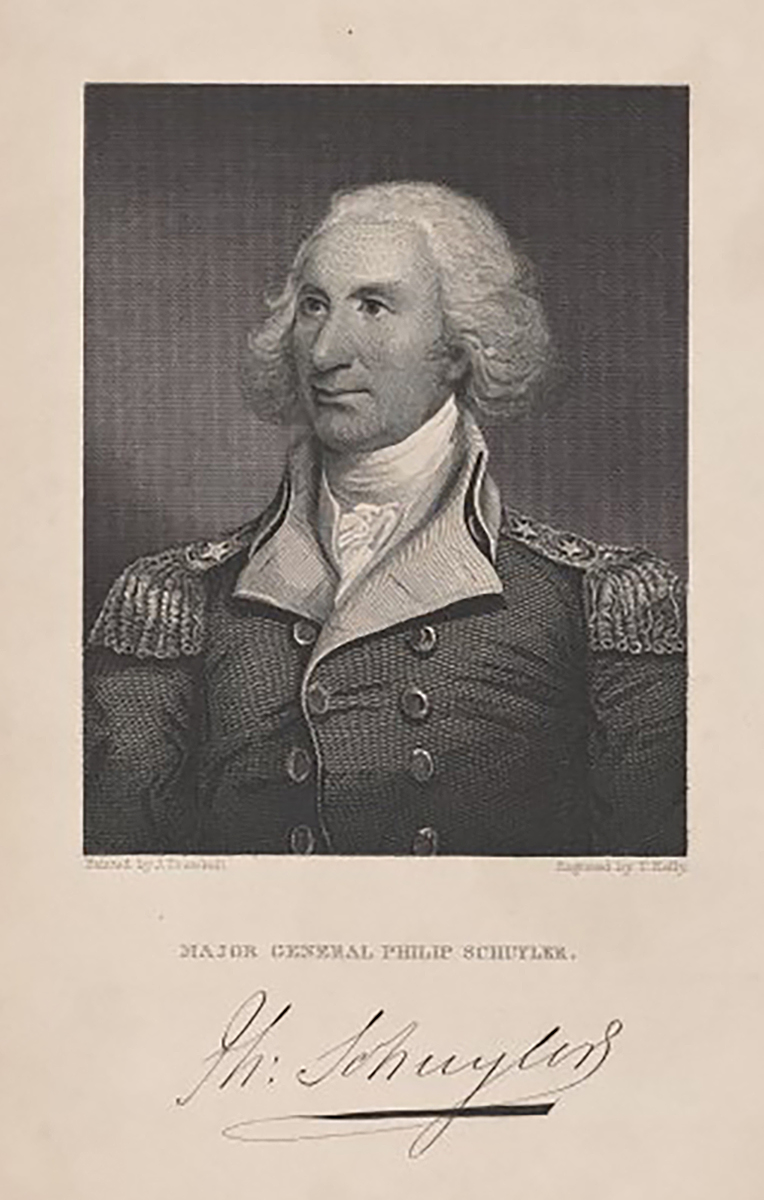 The Miriam and Ira D. Wallach Division of Art, Prints and Photographs: Print Collection, The New York Public Library. “Major General Philip Schuyler” New York Public Library Digital Collections.