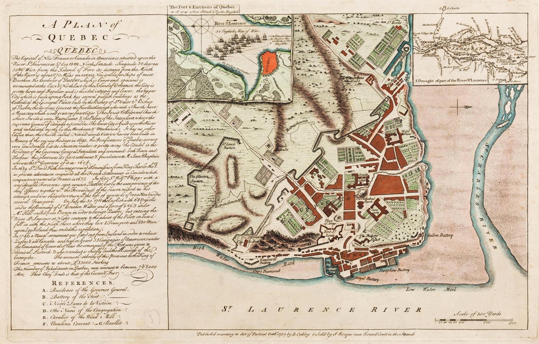 “A plan of Quebec.”. https://quod.lib.umich.edu/w/wcl1ic/x-834/wcl000928. In the digital collection William L. Clements Library Image Bank. William L. Clements Library, University of Michigan Library Digital Collections.