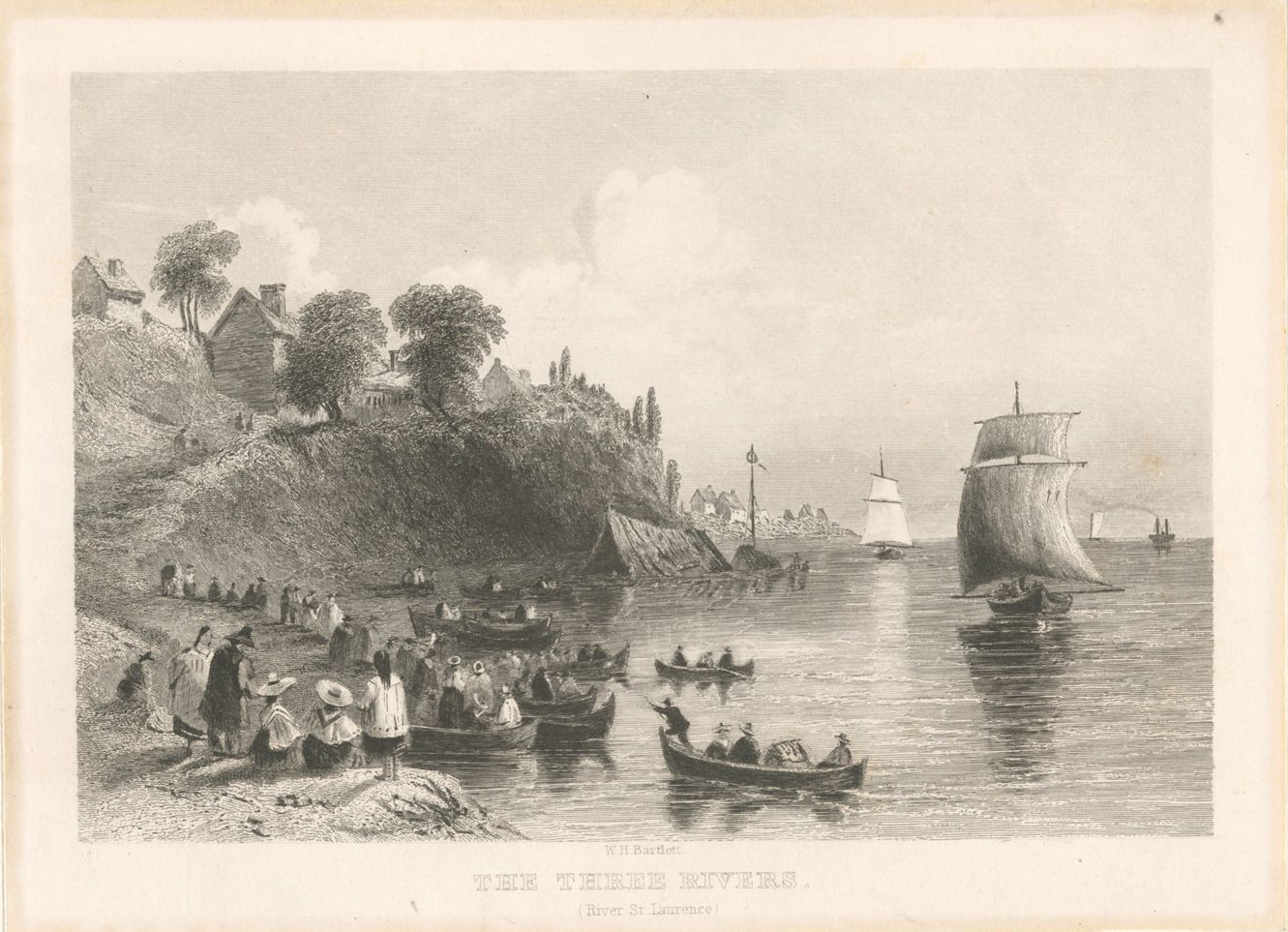 The Miriam and Ira D. Wallach Division of Art, Prints and Photographs: Print Collection, The New York Public Library. “The three rivers (River St. Lawrence)” New York Public Library Digital Collections.