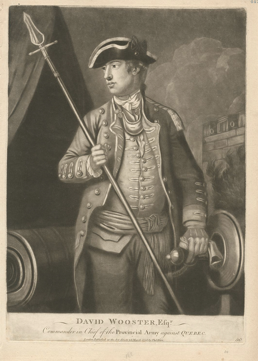 The Miriam and Ira D. Wallach Division of Art, Prints and Photographs: Print Collection, The New York Public Library. “David Wooster, Esqr., commander in chief of the provincial army against Quebec.” New York Public Library Digital Collections.
