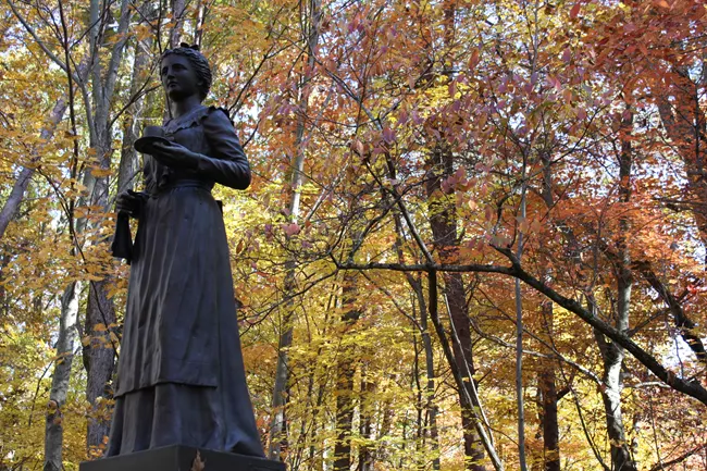 Statute of Kerenhappuch Norman Turner at the Guilford Courthouse Battlefield. Courtesy of the National Park Service.