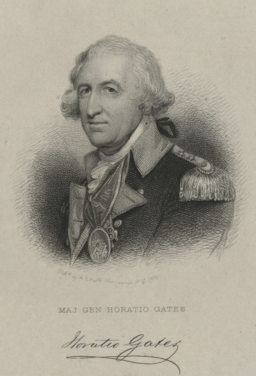 The Miriam and Ira D. Wallach Division of Art, Prints and Photographs: Print Collection, The New York Public Library. “Horatio Gates.” New York Public Library Digital Collections.