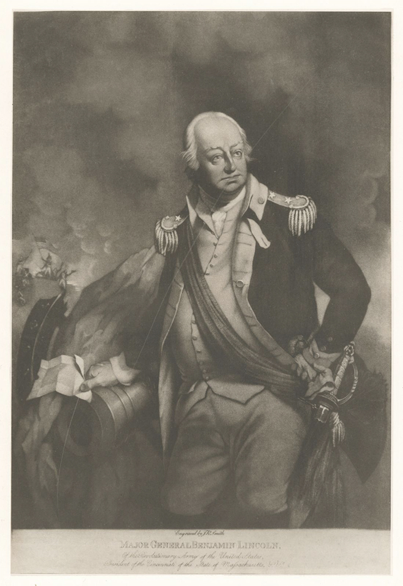 The Miriam and Ira D. Wallach Division of Art, Prints and Photographs: Print Collection, The New York Public Library. “Major General Benjamin Lincoln” New York Public Library Digital Collections.