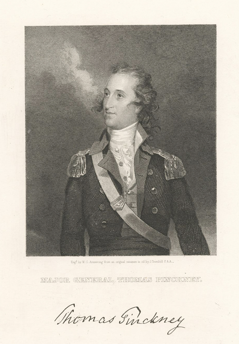 The Miriam and Ira D. Wallach Division of Art, Prints and Photographs: Print Collection, The New York Public Library. “Major General Thomas Pinckney” New York Public Library Digital Collections.