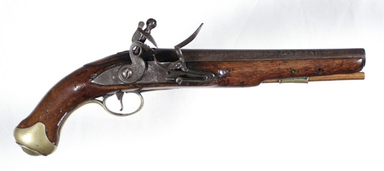British Pattern 1759 Light Dragoon flintlock pistol. Object ID 2009.0098.011. Courtesy of the Fort Ticonderoga Museum Collection.