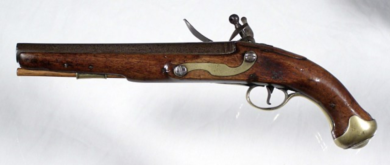 British Pattern 1759 Light Dragoon flintlock pistol. Object ID 2009.0098.011. Courtesy of the Fort Ticonderoga Museum Collection.