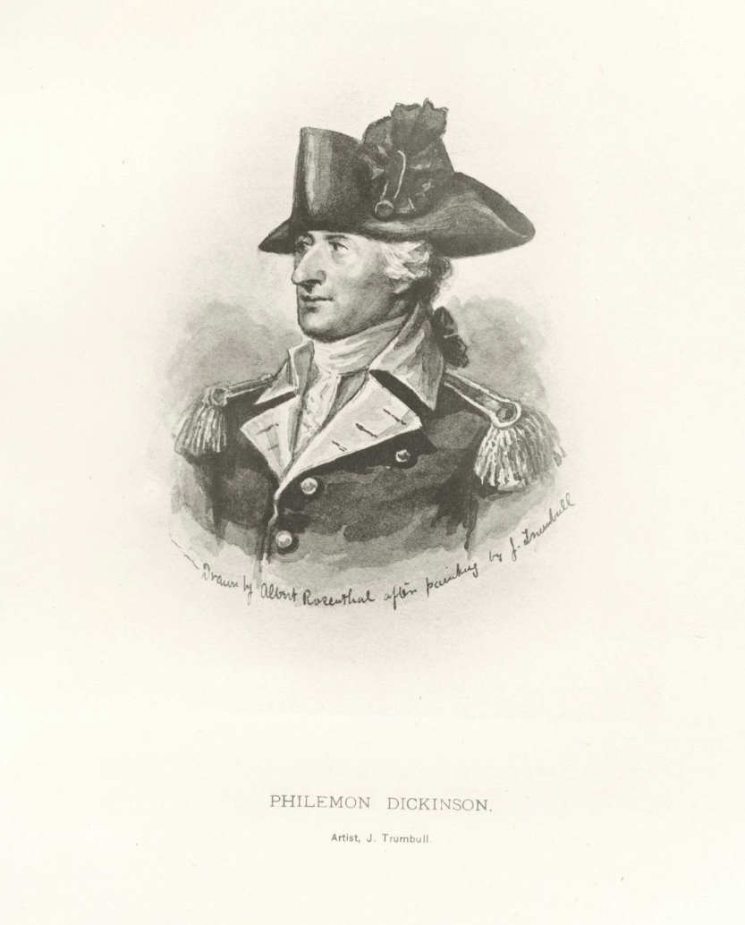 The Miriam and Ira D. Wallach Division of Art, Prints and Photographs: Print Collection, The New York Public Library. “Philemon Dickinson” New York Public Library Digital Collections.