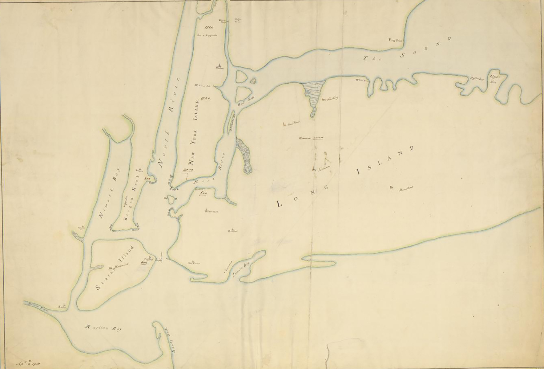 Clinton, Henry, Sir. “British troop dispositions in and near New York City, Sept. 2d 1781.” Map. September 2, 1781. Norman B. Leventhal Map & Education Center.