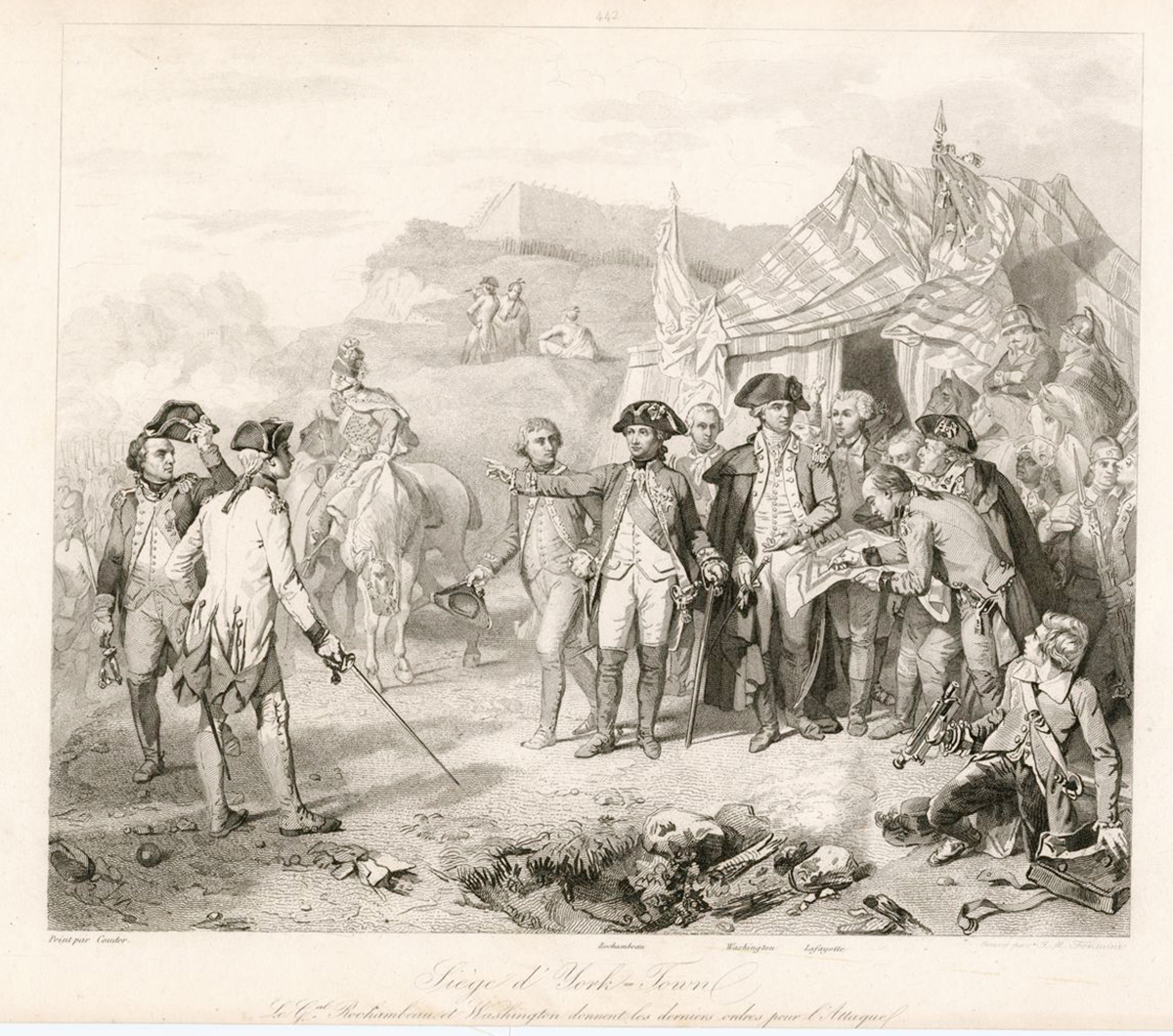 The Miriam and Ira D. Wallach Division of Art, Prints and Photographs: Print Collection, The New York Public Library. “Siège d’York Town.” New York Public Library Digital Collections.